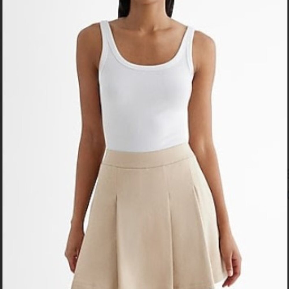 Express Tan Skirt with Built in Shorts